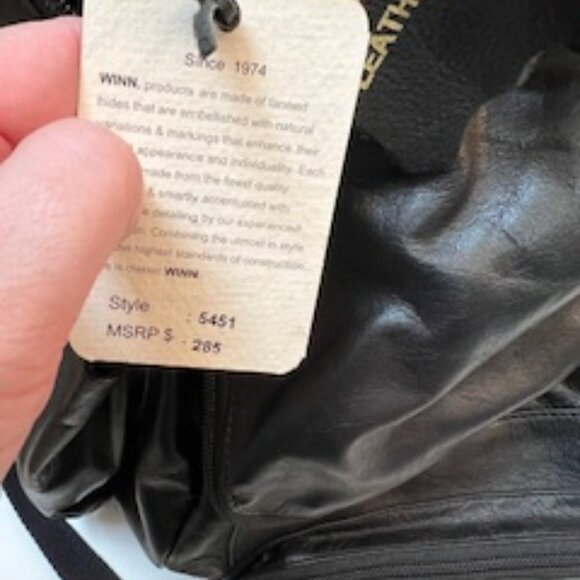 Winn International Leather Backpack Style 5451 main image 5